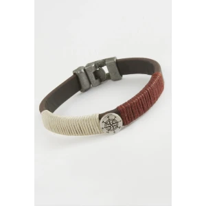 Pusula Kaliteli Suni Deri Bileklik