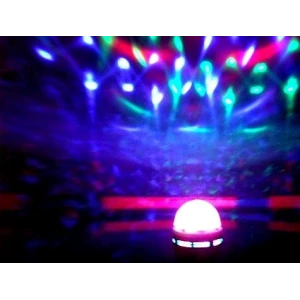 Renkli Led Döner Başlıklı Disko Ampulü