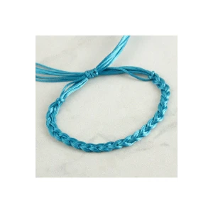 Renkli Örgülü Vinlex İp Halhal