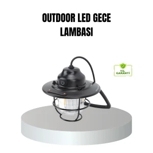 Retro Kamp Lambası Su Geçirmez Taşınabilir Gece Işığı Uzun Pil Ömürlü