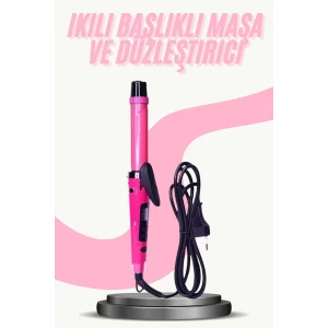 Saç Düzleştirici Şekillendirici Saç Maşası İkili Şekillendirici Isı Ayarlı