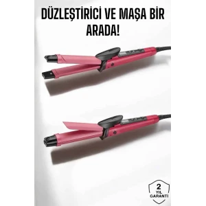 Saç Düzleştirici Ve Maşa İkili Saç Şekillendirici