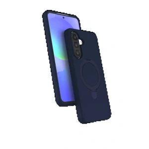 Samsung Galaxy A26 Regal Magsafe Standlı Kapak - Lacivert