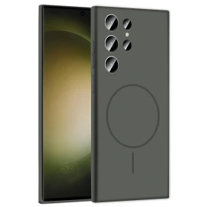 Samsung Galaxy S24 Ultra Kılıf Jully Magsafe Kapak - Titan Gri