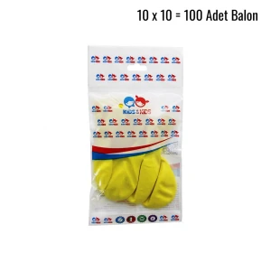 Sarı 100pcs Balon G-90a