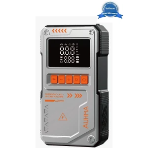 Şarjlı 10.000 Mah Akım Korumalı Taşınabilir Çanta Araç Akü Şarj Takviyeli Işıklı Hava Kompresörü Powerbankli