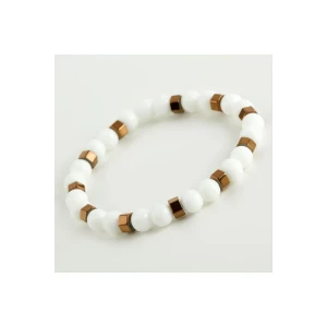 Sedef & Hematit Doğaltaş Bileklik