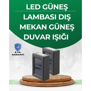 Şeffaf Abajurlu Duvar Tipi Solar Işık