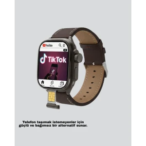 SIM Kartlı Akıllı Saat AMOLED Ekran Android Sistem