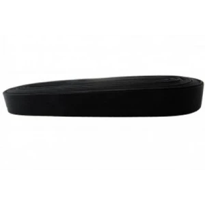 SİYAH - 2CM PAÇA LASTİK YASSI GENİŞ 10MT (K95)