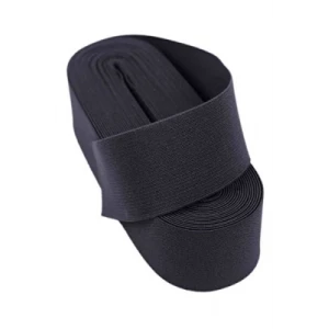 SİYAH  - 3CM PAÇA LASTİK GENİŞ 10MT. (K95)