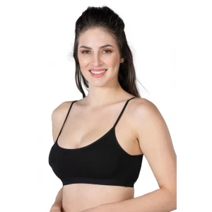 SİYAH   1425 Modal Cotton Pedli Büstiyer
