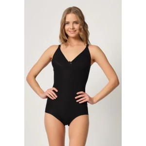 SİYAH   2821 Balenli Double Boy Slip Lazer Korse