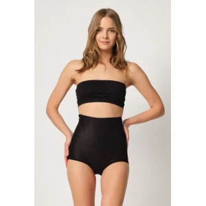 SİYAH   2842 Lazer Dantelli Slip Korse