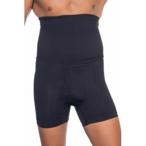 SİYAH   E1005 Erkek Yüksek Bel Double Boxer Korse