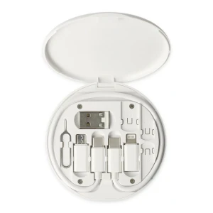 SN06 3in1 Kablo ve Kart Düzenleyici - Beyaz