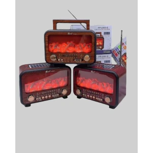 Şömine Alev Işıklı Solar Bluetooth Hoparlör – 7W Güçlü Ses, FM Radyo