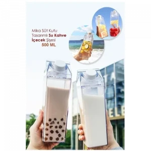 Süt Kutusu Meyve Suyu Taşıma Şişesi