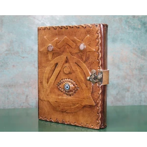 Taşlı Deri Defter Model 1