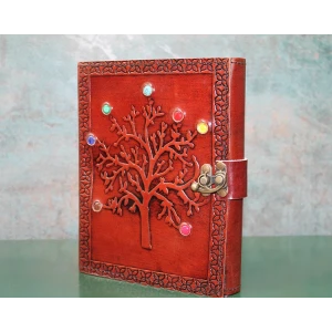 Taşlı Deri Defter Model 5