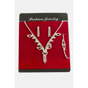 Taşlı Lüks Suyolu Set Kolye