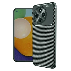 Tecno Spark 30 Pro Kılıf Auto Focus Karbon Kapak - Koyu Yeşil