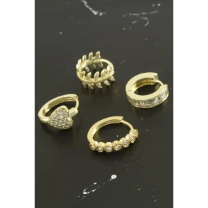 Tragus Zirkon Taşlı Halka Piercing 1 Adet