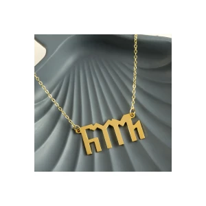 Türk Yazılı Uçlu Kolye