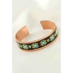 Üçgen Kalın Bakır Kelepçe Bileklik