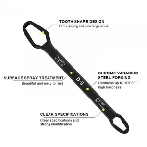 Universal Anahtarı Çift Kafalı  Çok Fonksiyonlu 6-22mm