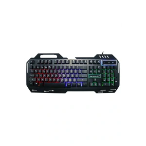 V1 RGB Işıklı Metal Yüzey Türkçe Q Kablolu Gaming Klavye