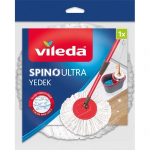 Vileda Spino Yedek Mop Başlığı – Mikrofiber, 60°C’de Yıkanabilir, Tüm Yüzeyler için Etkili Temizlik