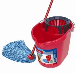 Vileda SuperMocio Paspas Seti – Dayanıklı Kova, Hızlı Kuruyan Mikrofiber Mop