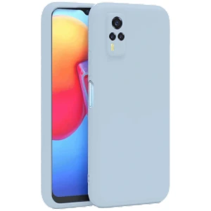 Vivo Y53S Kılıf Nano içi Kadife Silikon - Buz Mavi