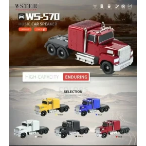 WS-570 Araba Şekli Bluetooth Hoparlör Retro HIFI Stereo Soundbox Masaüstü Bilgisayar Müzik Çalar