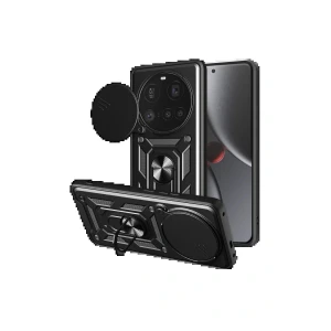 Xiaomi Mi 15 Ultra Kılıf Pars Lens Yüzüklü Silikon - Siyah