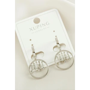 Xuping Zirkon Taşlı Lüks Çelik Küpe