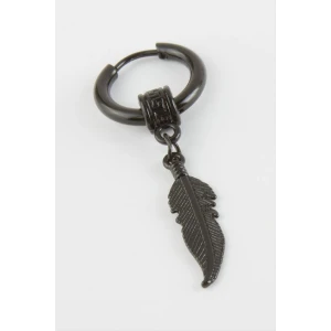 Yaprak Erkek Çelik Küpe