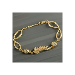 Yaprak Taşlı Trend Bileklik