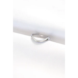 Yassı Silver Renk Ayarlanabilir Yüzük