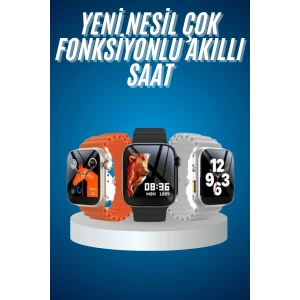 Yeni Nesil Akıllı Saat Müzik Dinleme Bildirim Görme Sesli Asistan Desteği