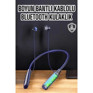 Yeni Nesil Bluetooth Kulaklık Kablolu Kulak İçi Dijital Göstergeli