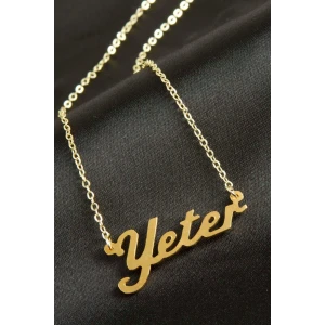 Yeter isimli kolye (Kişiye Özel)