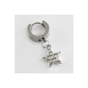 Yıldız Çelik Erkek Küpe 1 Adet