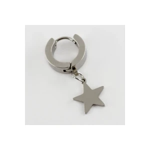 Yıldız Figürlü Çelik Erkek Küpe 1 Adet