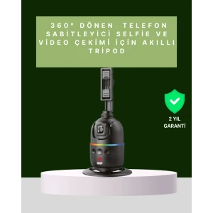 Yüz Takipli 360° Akıllı Gimbal Telefon Ve Aksiyon Kamera Uyumlu
