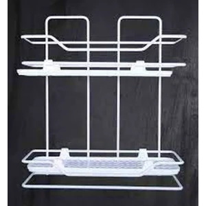 Zambak 2li Raf Siyah Beyaz