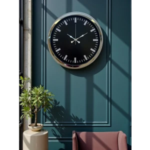 Zentime 40 Cm Krom Şık Duvar Saati