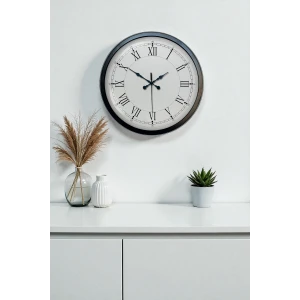 Zentime 40 Cm Siyah Şık Duvar Saati