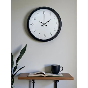 Zentime Pure Time Black 40 Cm Metal Duvar Saati
